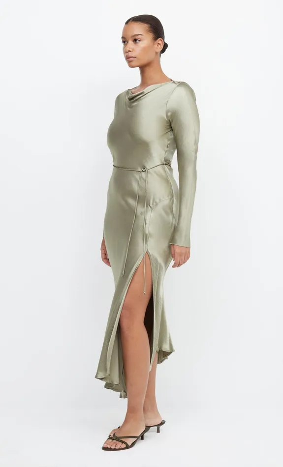 Bec Bridge Dresses MOON DANCE LONG SLEEVE MAXI DRESS Sage 8211 Women