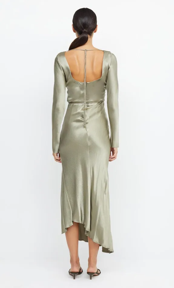 Bec Bridge Dresses MOON DANCE LONG SLEEVE MAXI DRESS Sage 8211 Women