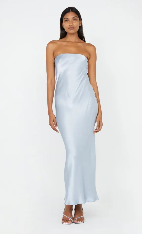 Bec Bridge Dresses MOON DANCE STRAPLESS DRESS Dusty Blue 8211 Women