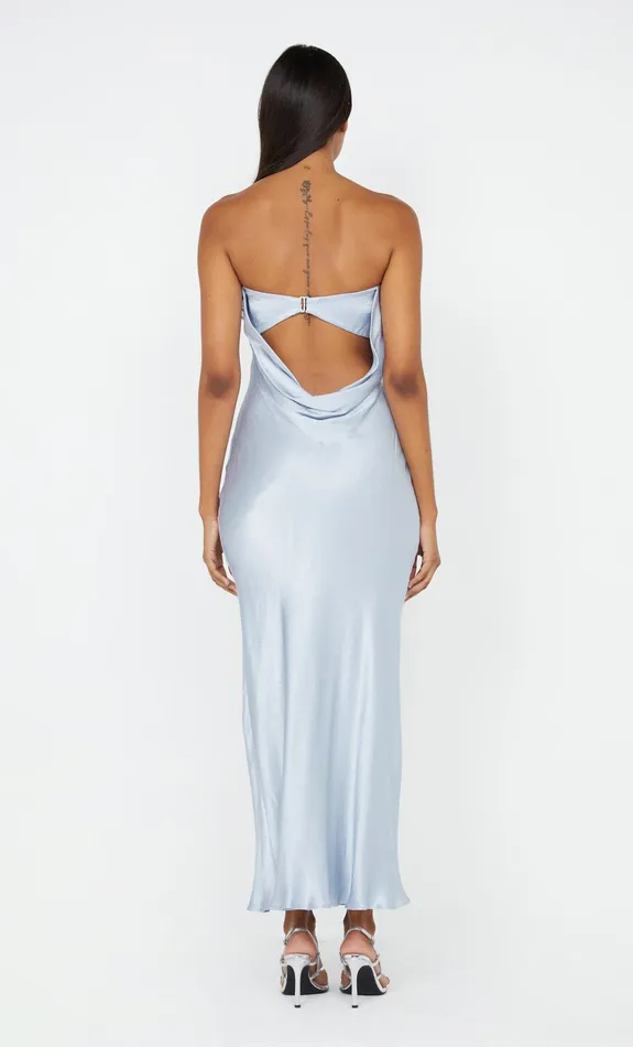 Bec Bridge Dresses MOON DANCE STRAPLESS DRESS Dusty Blue 8211 Women