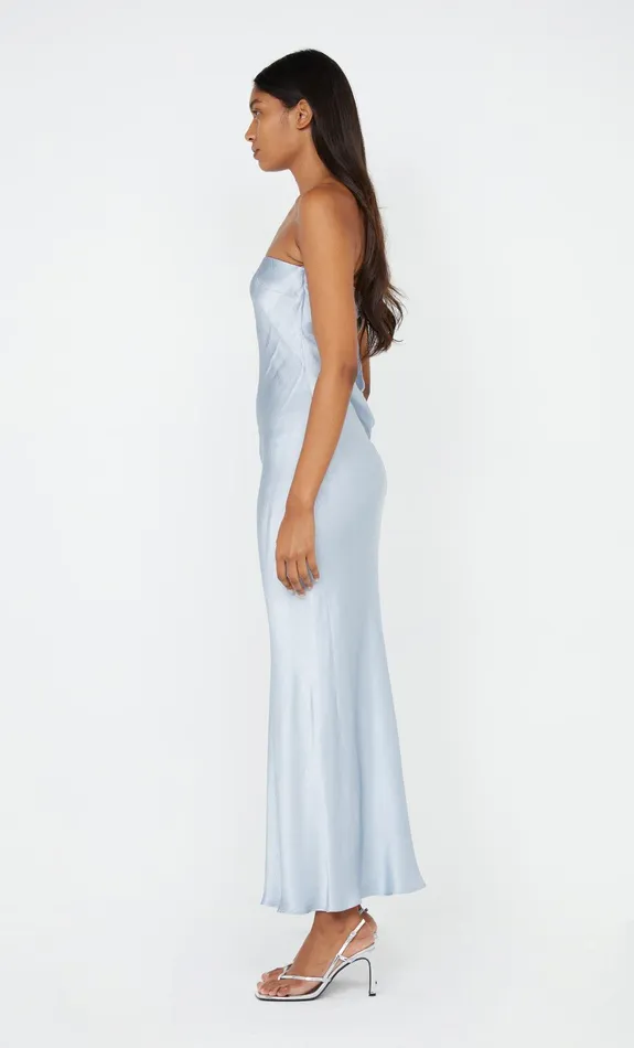 Bec Bridge Dresses MOON DANCE STRAPLESS DRESS Dusty Blue 8211 Women