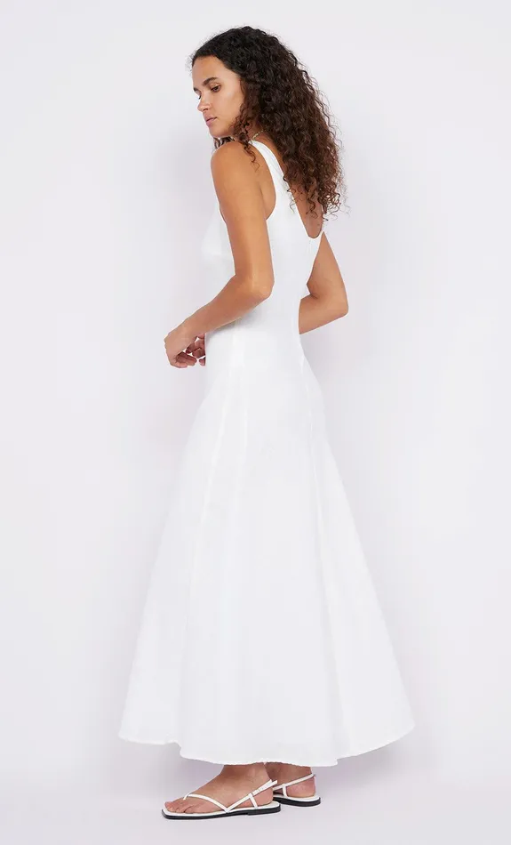 Bec Bridge Dresses STEFFI SCOOP NECK DRESS White 8211 Women