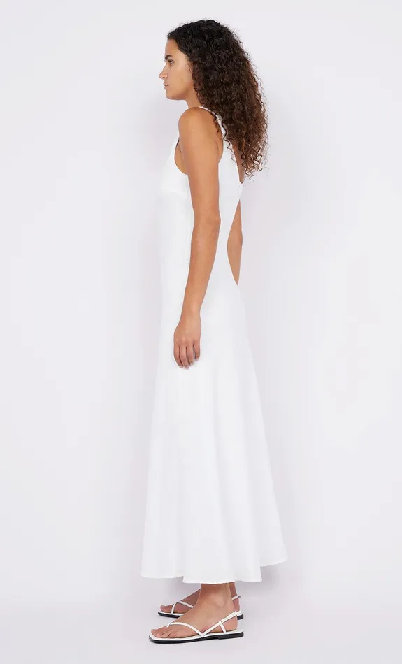 Bec Bridge Dresses STEFFI SCOOP NECK DRESS White 8211 Women