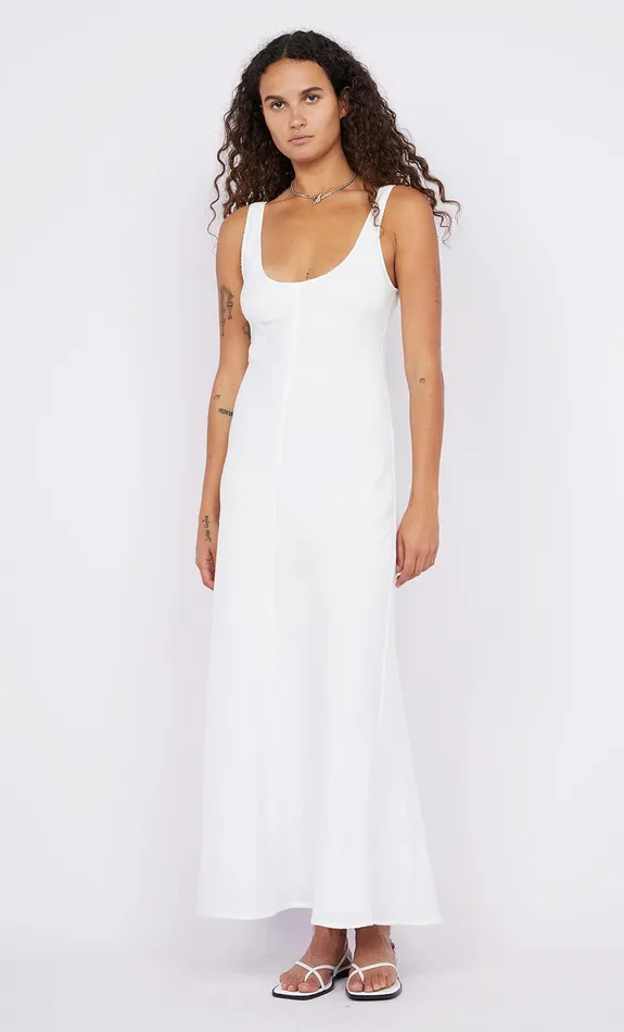 Bec Bridge Dresses STEFFI SCOOP NECK DRESS White 8211 Women
