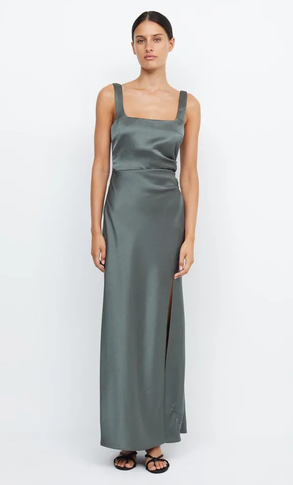 Bec Bridge Dresses THE DREAMER SQUARE NECK DRESS Dark Willow 8211 Women