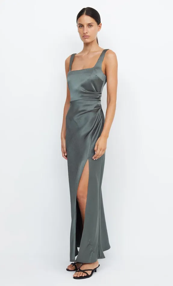 Bec Bridge Dresses THE DREAMER SQUARE NECK DRESS Dark Willow 8211 Women