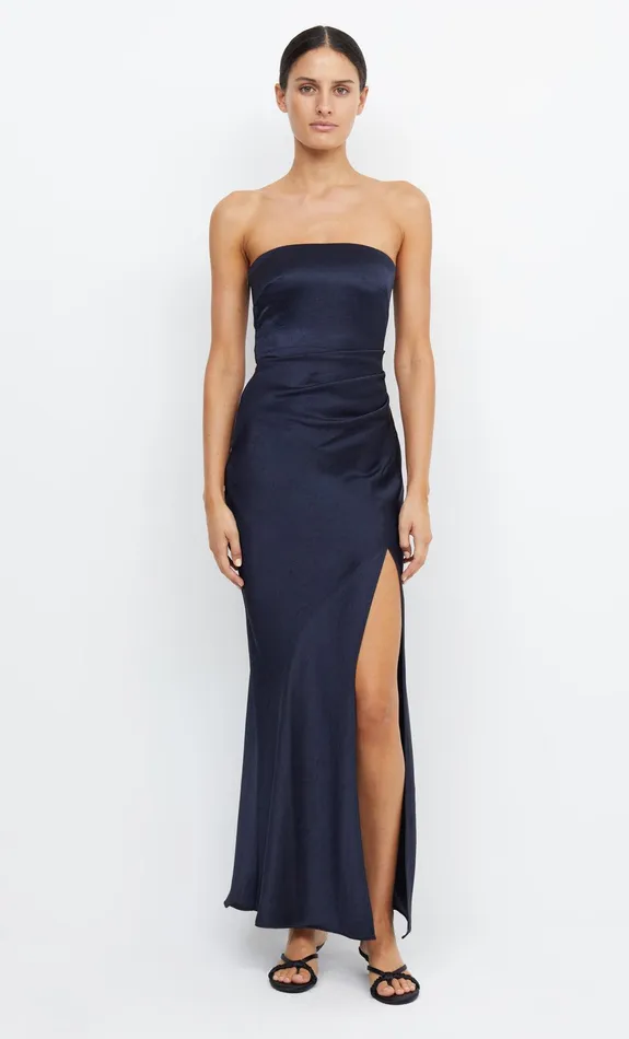 Bec Bridge Dresses THE DREAMER STRAPLESS DRESS Ink 8211 Women