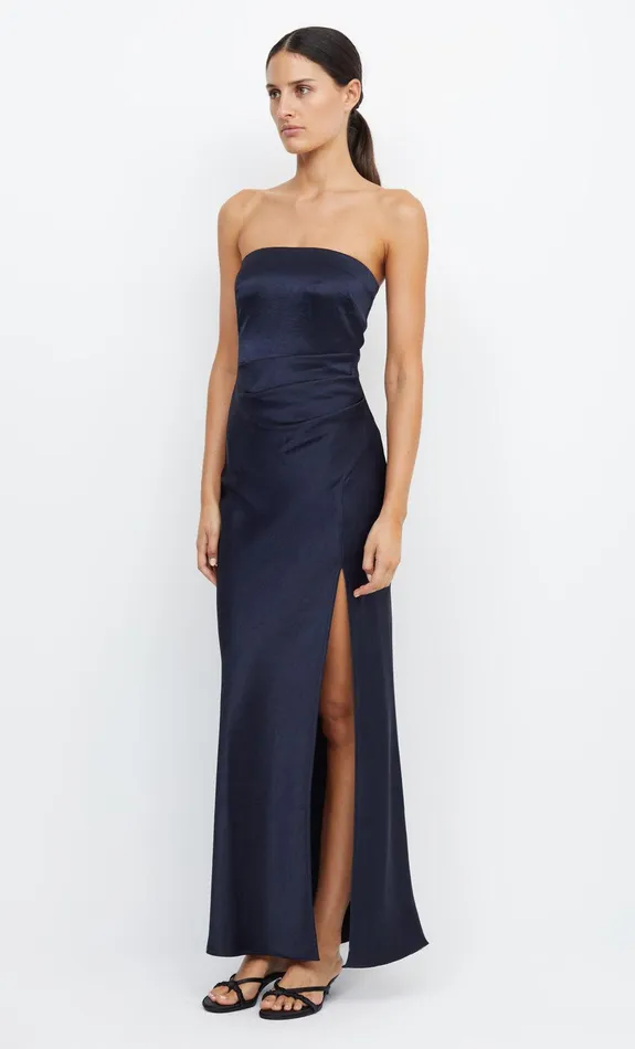 Bec Bridge Dresses THE DREAMER STRAPLESS DRESS Ink 8211 Women