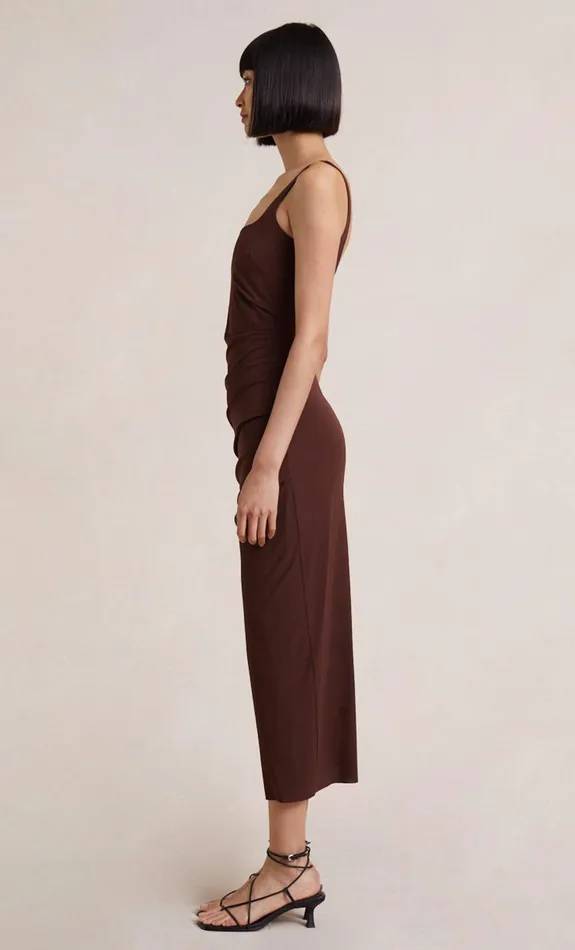 Bec Bridge Dresses YASMIN MIDI DRESS Cognac 8211 Women