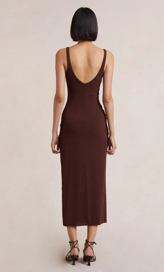 Bec Bridge Dresses YASMIN MIDI DRESS Cognac 8211 Women