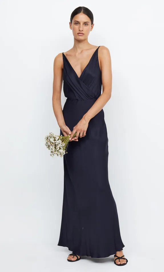 Bec Bridge Event Wear Dresses ADORE V MAXI DRESS Ink 8211 Women