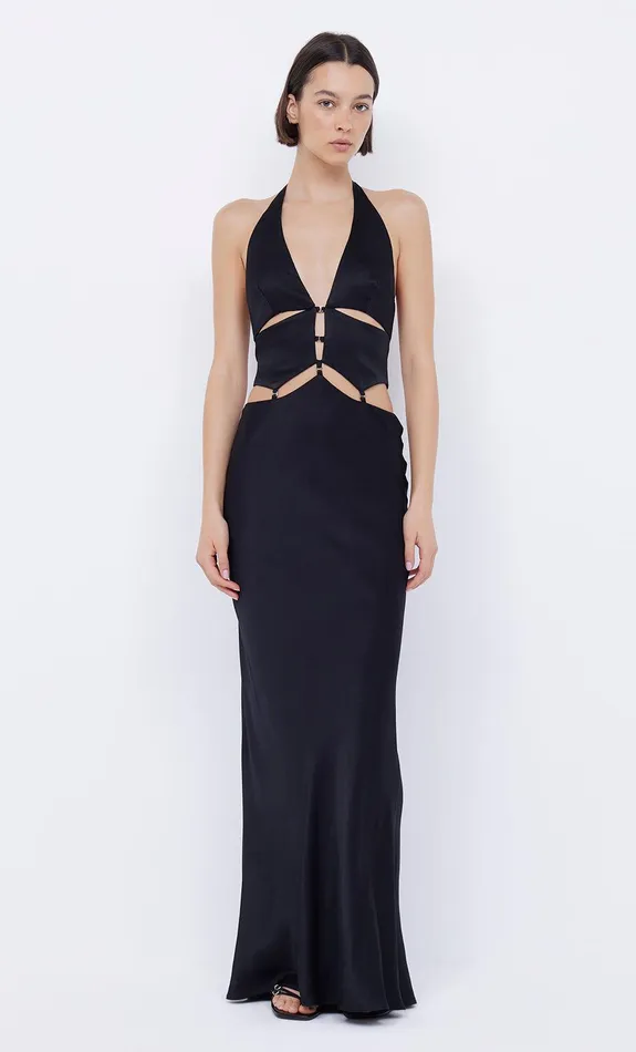 Bec Bridge Event Wear Dresses ALABAMA HALTER DRESS Black 8211 Women