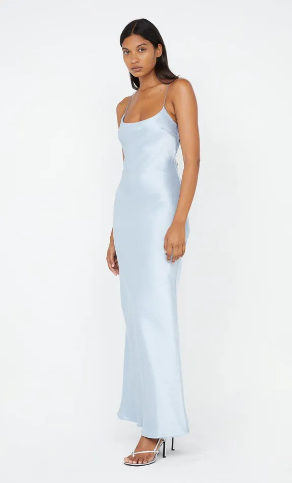 Bec Bridge Event Wear Dresses ALLEGRA TIE MAXI DRESS Dusty Blue 8211 Women