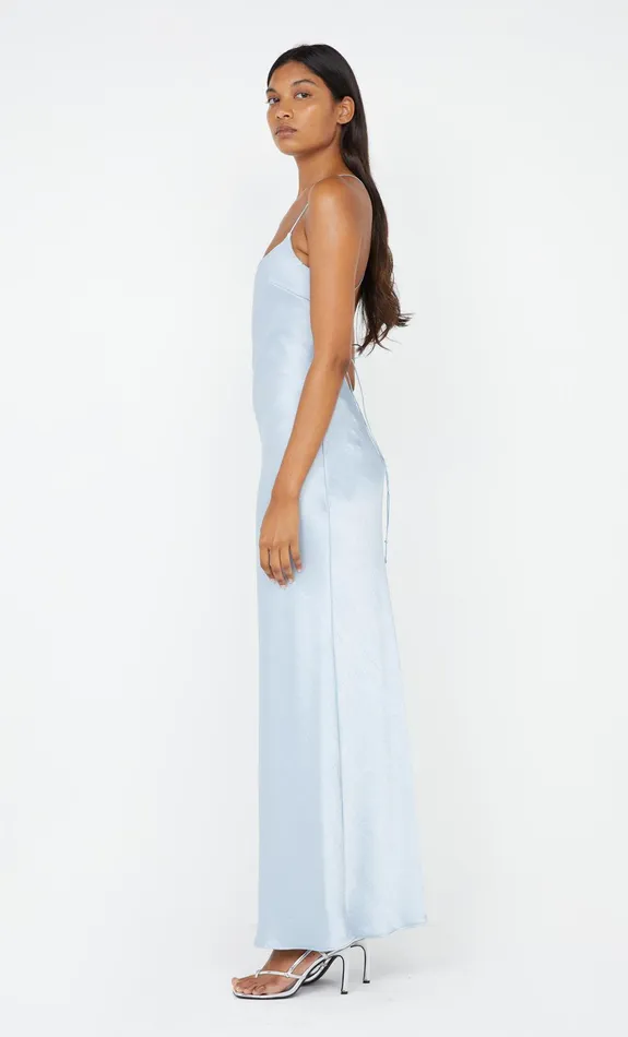 Bec Bridge Event Wear Dresses ALLEGRA TIE MAXI DRESS Dusty Blue 8211 Women