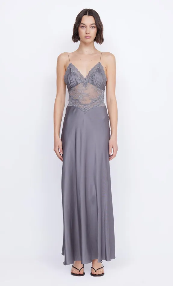 Bec Bridge Event Wear Dresses AMORAS MAXI DRESS Grey 8211 Women
