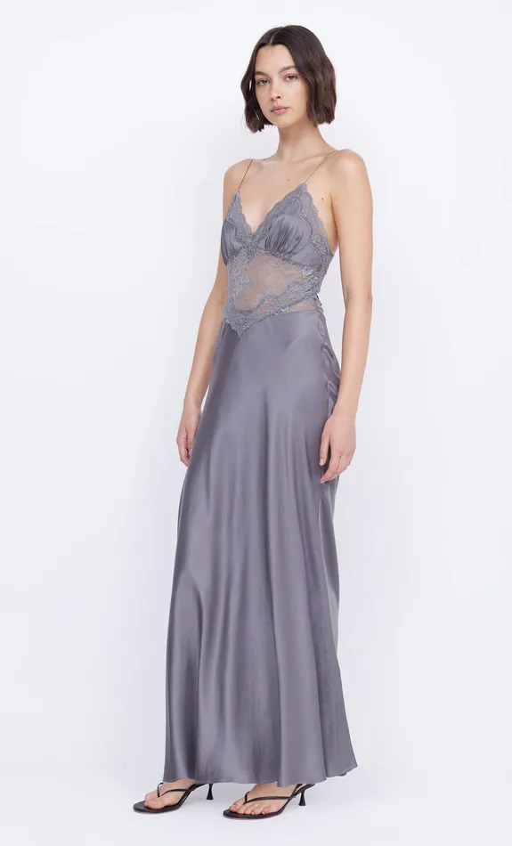 Bec Bridge Event Wear Dresses AMORAS MAXI DRESS Grey 8211 Women