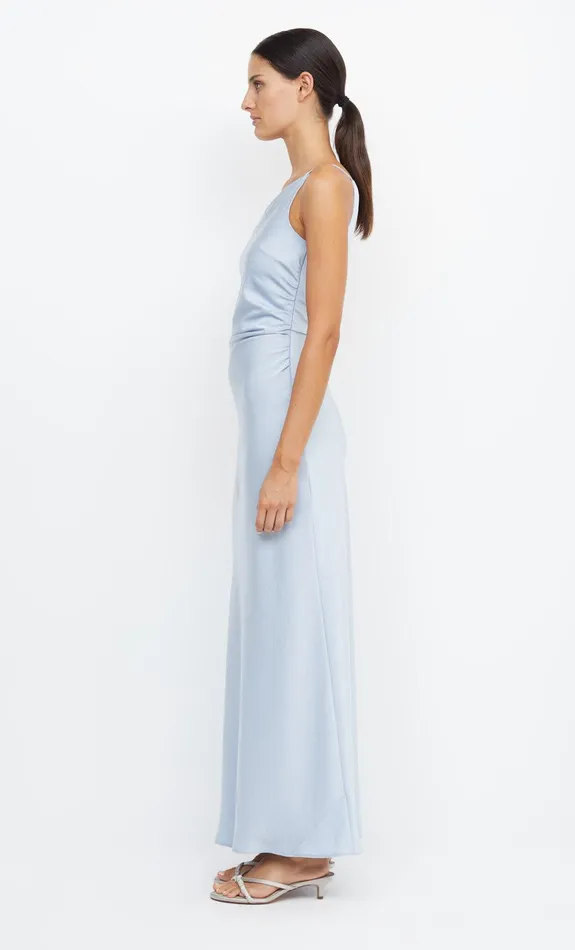 Bec Bridge Event Wear Dresses ETERNITY ASYM MAXI DRESS Dusty Blue 8211 Women