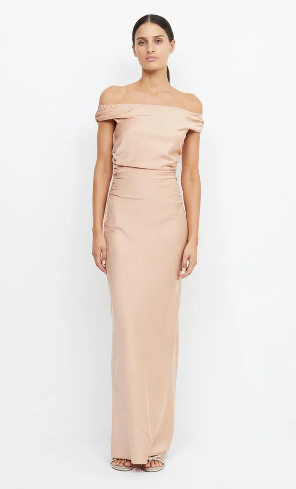 Bec Bridge Event Wear Dresses ETERNITY OFF SHOULDER MAXI Rose Gold 8211 Women