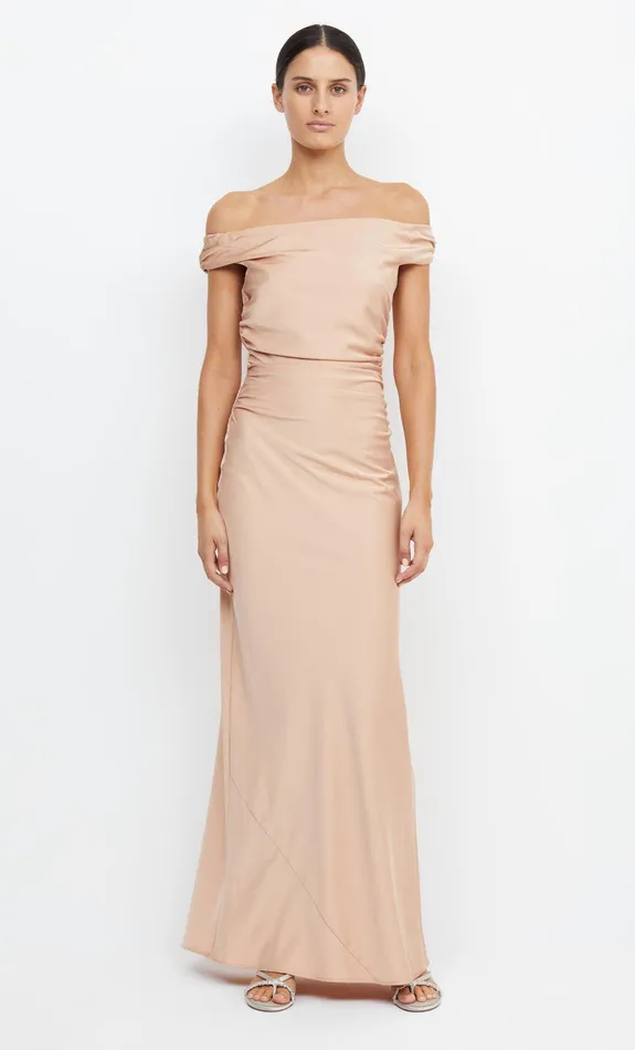 Bec Bridge Event Wear Dresses ETERNITY OFF SHOULDER MAXI Rose Gold 8211 Women