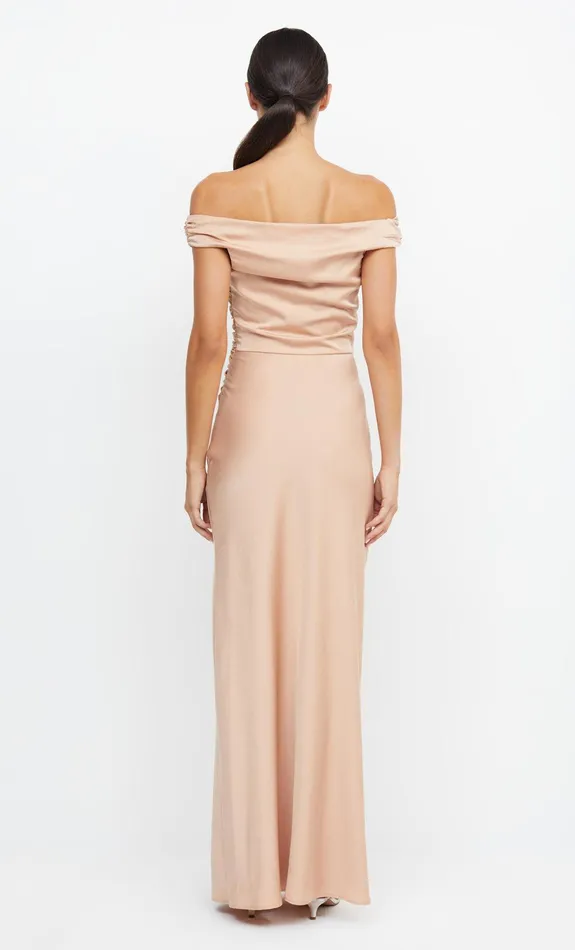 Bec Bridge Event Wear Dresses ETERNITY OFF SHOULDER MAXI Rose Gold 8211 Women