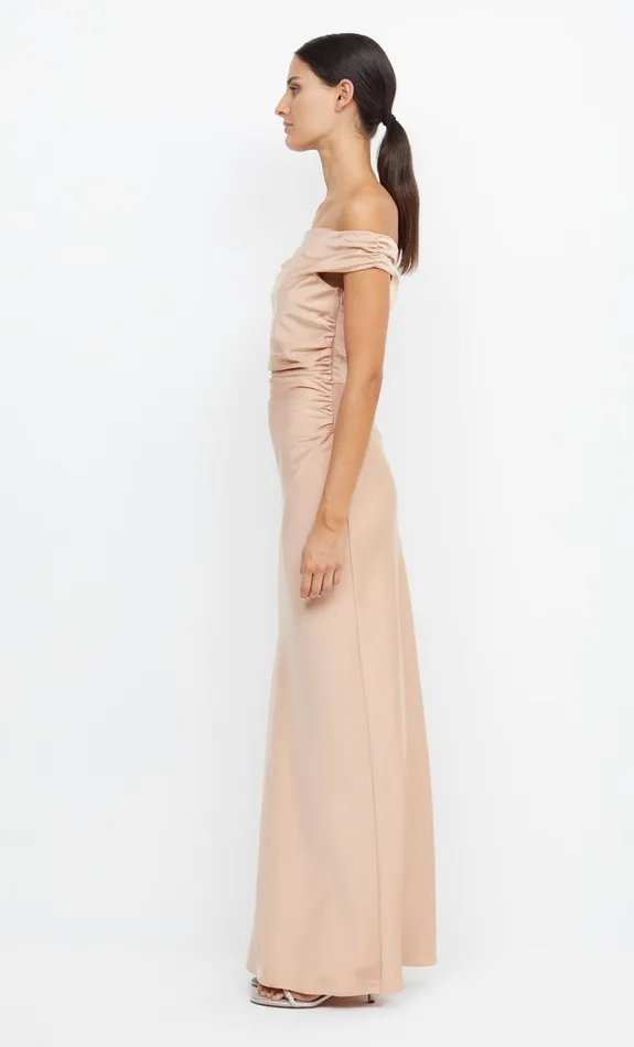 Bec Bridge Event Wear Dresses ETERNITY OFF SHOULDER MAXI Rose Gold 8211 Women