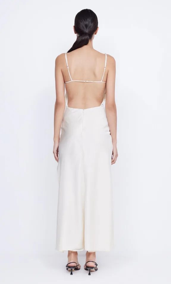 Bec Bridge Event Wear Dresses MARI LOU GATHERED MAXI DRESS Cream 8211 Women