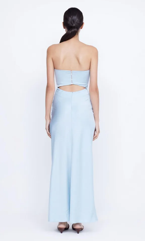 Bec Bridge Event Wear Dresses ROCHELLE TWIST STRAPLESS DRESS Dolphin Blue 8211 Women