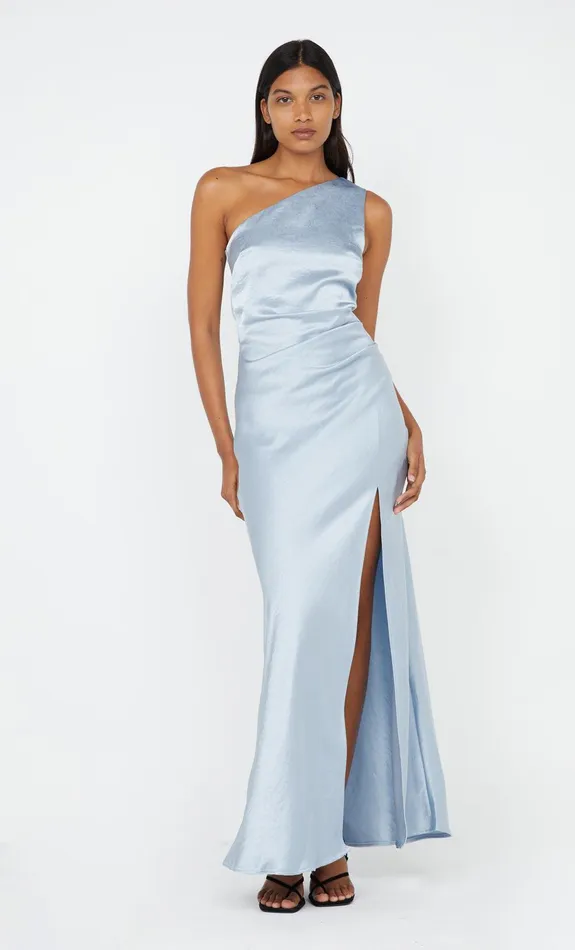 Bec Bridge Event Wear Dresses THE DREAMER ASYM DRESS Dusty Blue 8211 Women