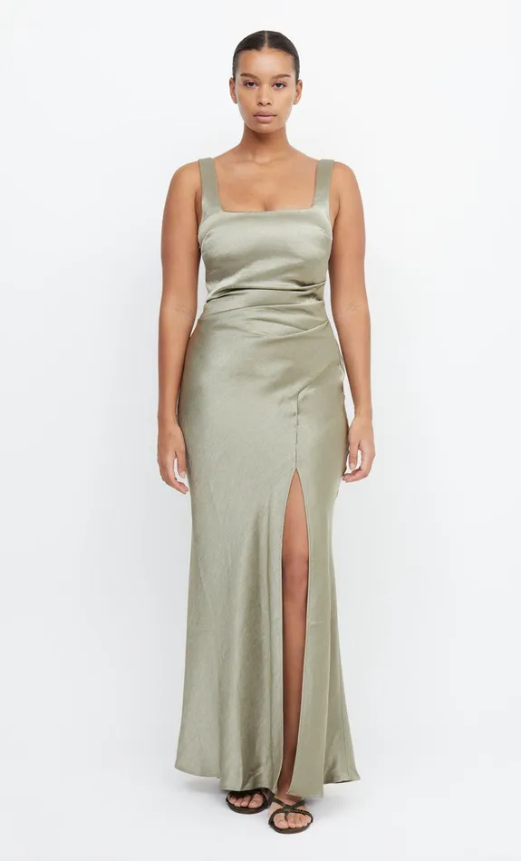 Bec Bridge Event Wear Dresses THE DREAMER SQUARE NECK DRESS Sage 8211 Women
