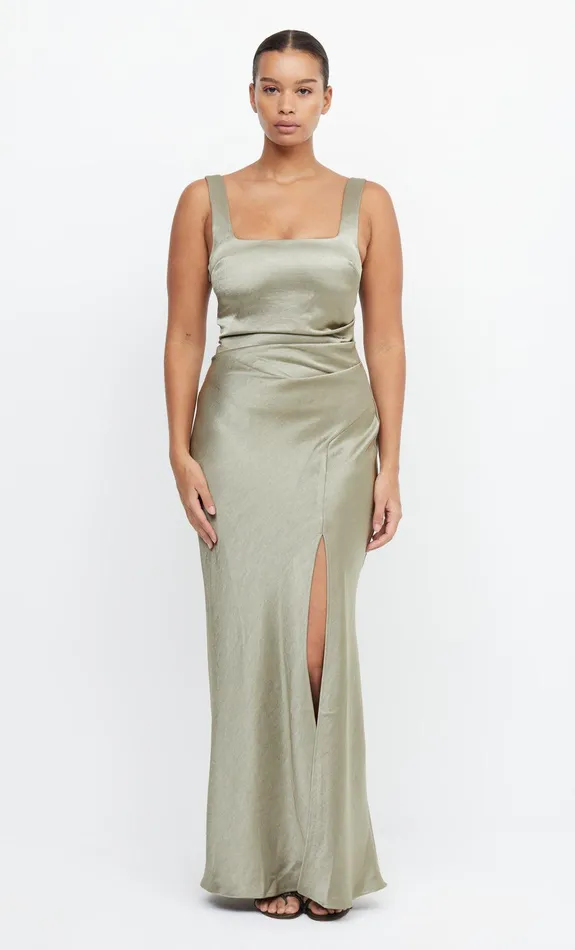 Bec Bridge Event Wear Dresses THE DREAMER SQUARE NECK DRESS Sage 8211 Women