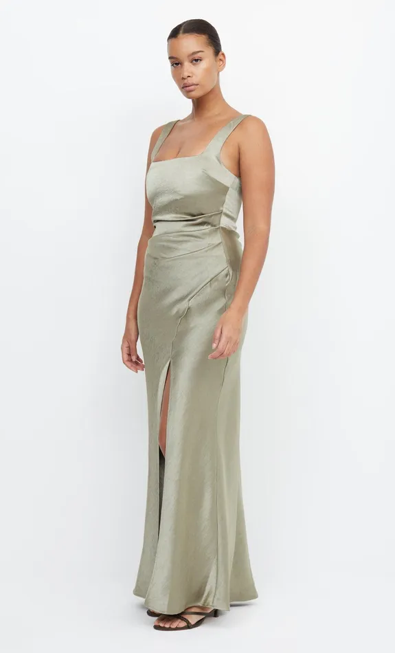 Bec Bridge Event Wear Dresses THE DREAMER SQUARE NECK DRESS Sage 8211 Women
