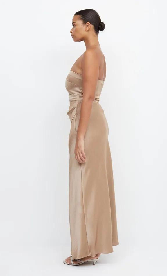 Bec Bridge Event Wear Dresses THE DREAMER STRAPLESS DRESS Golden 8211 Women