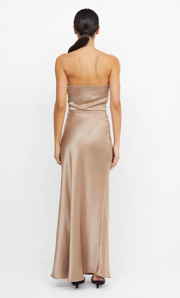 Bec Bridge Event Wear Dresses THE DREAMER STRAPLESS DRESS Golden 8211 Women