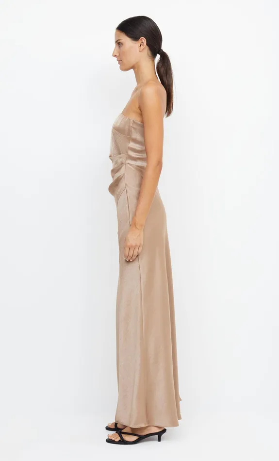 Bec Bridge Event Wear Dresses THE DREAMER STRAPLESS DRESS Golden 8211 Women