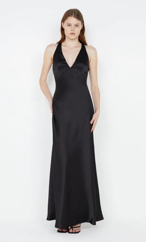 Bec Bridge Event Wear Dresses THE DREAMER V NECK DRESS Black 8211 Women