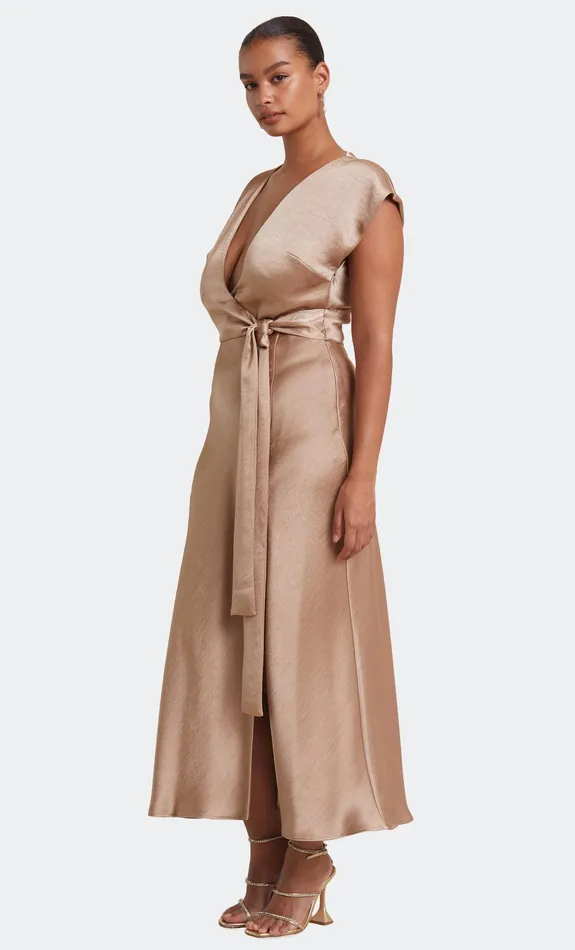 Bec Bridge Event Wear Dresses THE DREAMER WRAP DRESS Golden 8211 Women