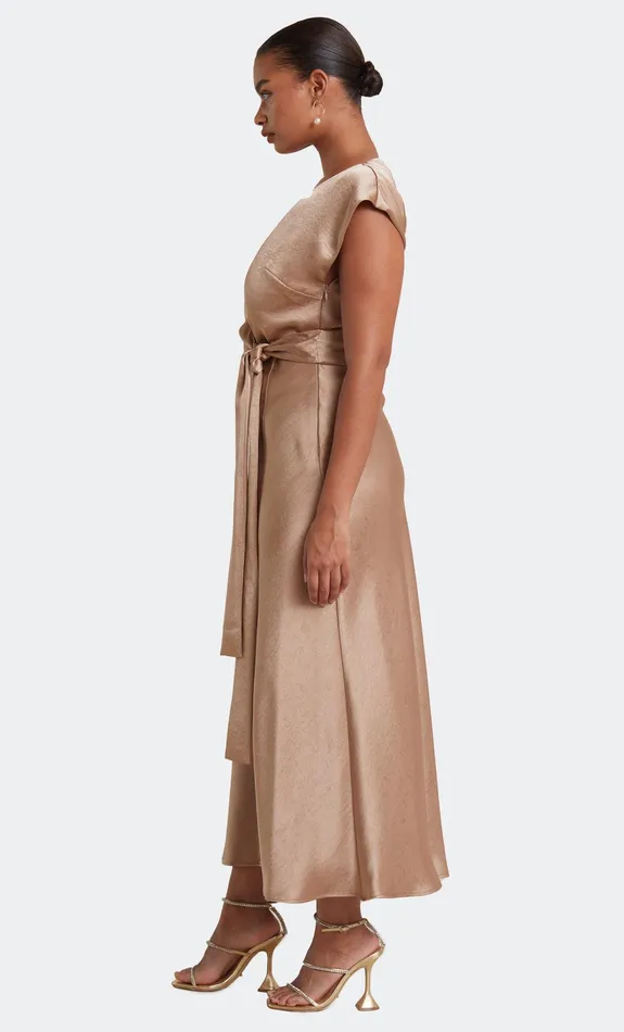 Bec Bridge Event Wear Dresses THE DREAMER WRAP DRESS Golden 8211 Women