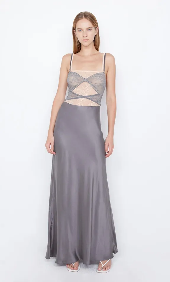 Bec Bridge Maxi Dresses AMORAS CUT OUT DRESS Greypeach 8211 Women