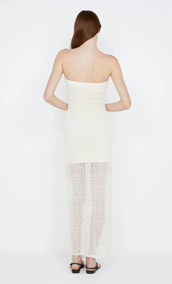 Bec Bridge Maxi Dresses AURORA STRAPLESS DRESS Ivory 8211 Women
