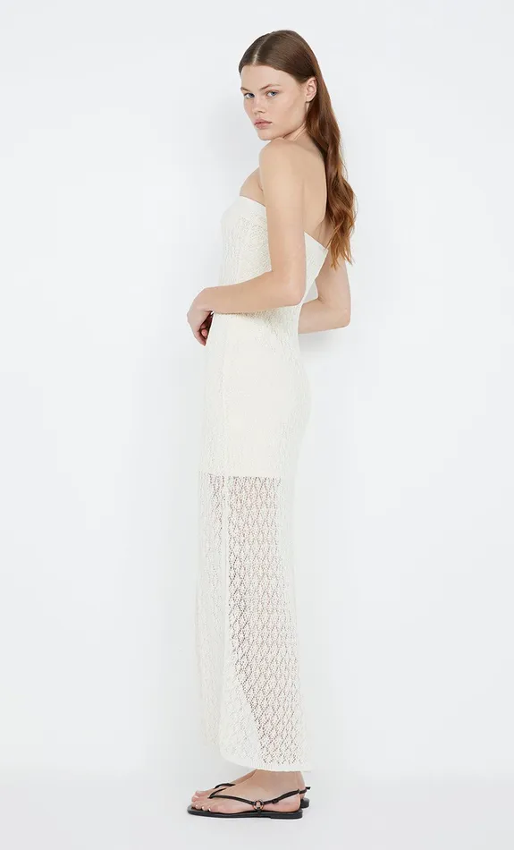 Bec Bridge Maxi Dresses AURORA STRAPLESS DRESS Ivory 8211 Women