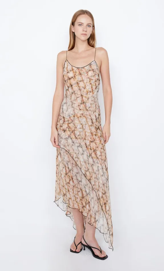 Bec Bridge Maxi Dresses CIEL ASYM DRESS Geo Shibori 8211 Women