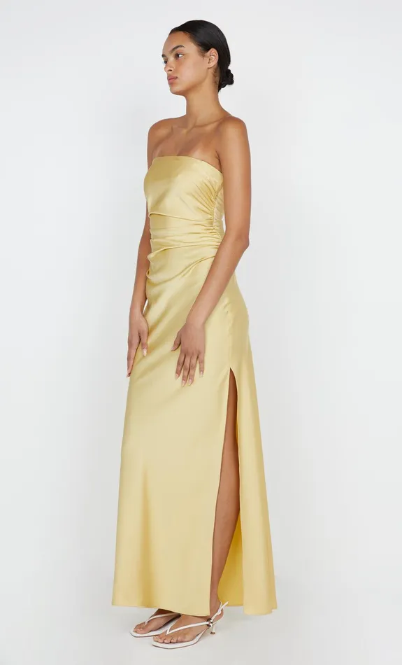 Bec Bridge Maxi Dresses ETERNITY STRAPLESS MAXI DRESS Citrus 8211 Women
