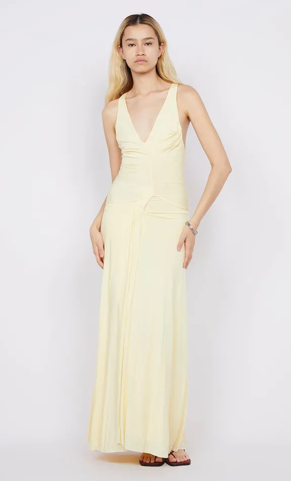 Bec Bridge Maxi Dresses GRETA GOWN Butter 8211 Women