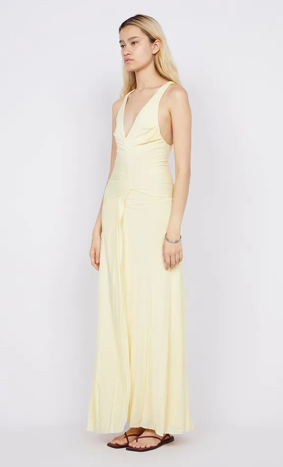 Bec Bridge Maxi Dresses GRETA GOWN Butter 8211 Women