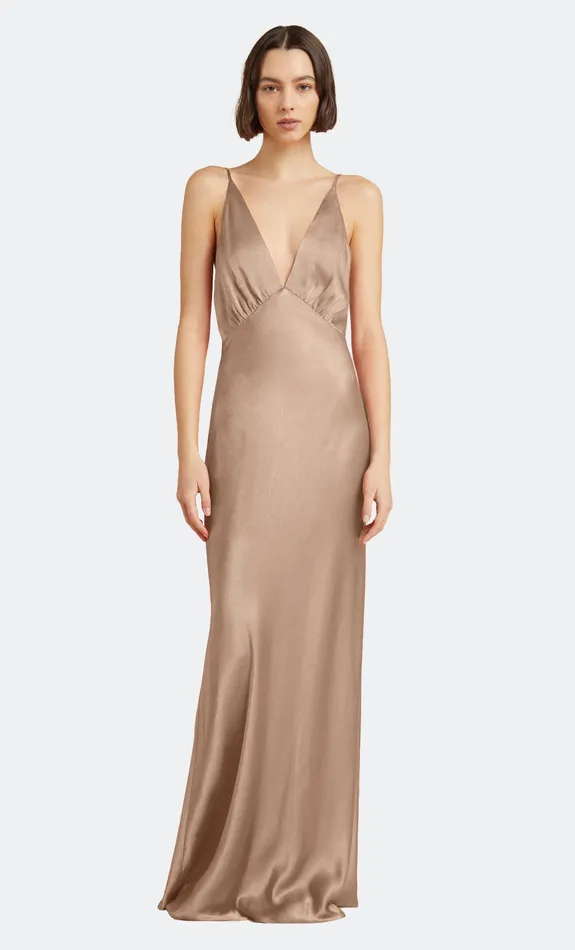 Bec Bridge Maxi Dresses LORELAI V MAXI DRESS Golden 8211 Women