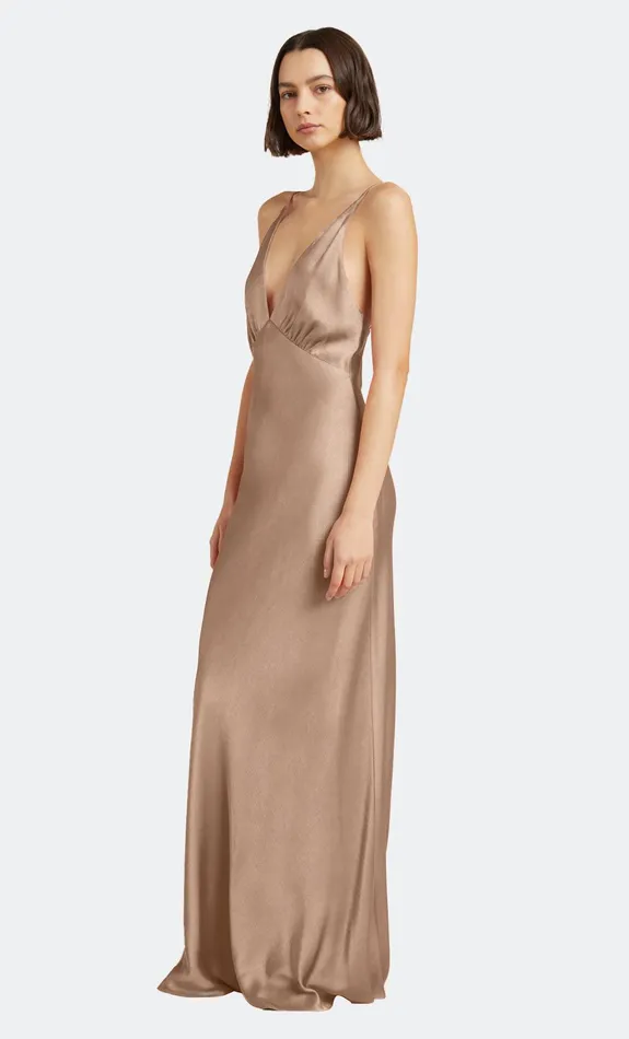 Bec Bridge Maxi Dresses LORELAI V MAXI DRESS Golden 8211 Women