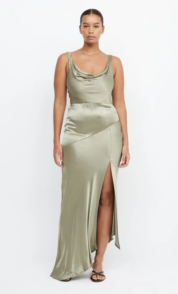 Bec Bridge Maxi Dresses MOON DANCE COWL DRESS Sage 8211 Women