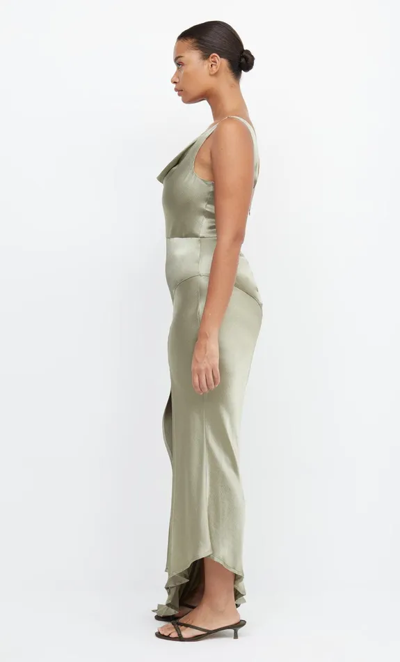 Bec Bridge Maxi Dresses MOON DANCE COWL DRESS Sage 8211 Women