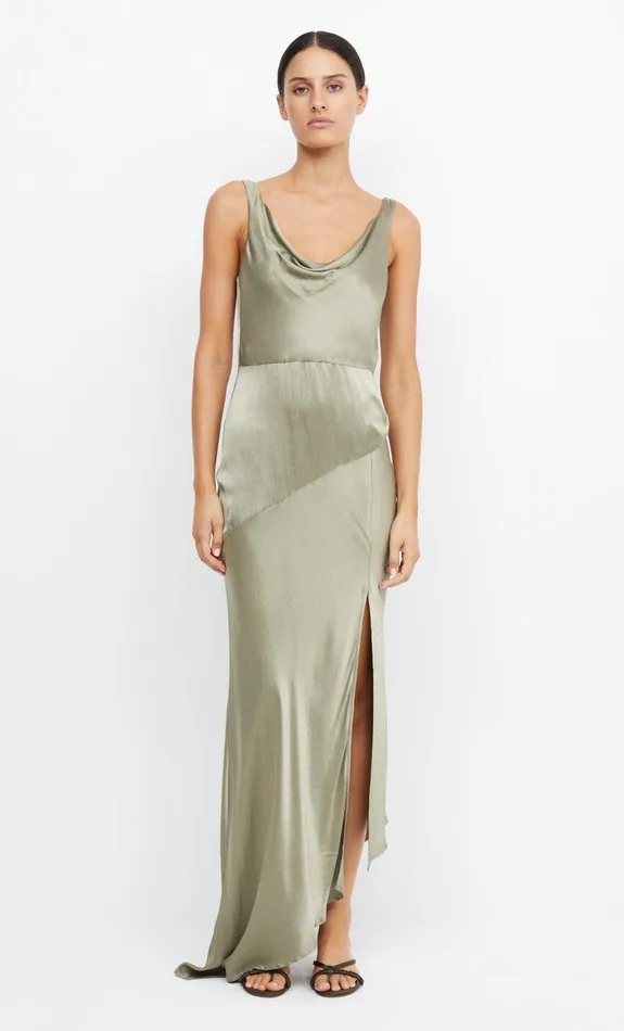 Bec Bridge Maxi Dresses MOON DANCE COWL DRESS Sage 8211 Women