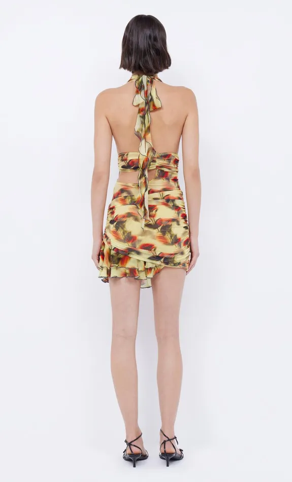 Bec Bridge Mini Dresses FIORE HALTER MINI DRESS Citrus Rose 8211 Women